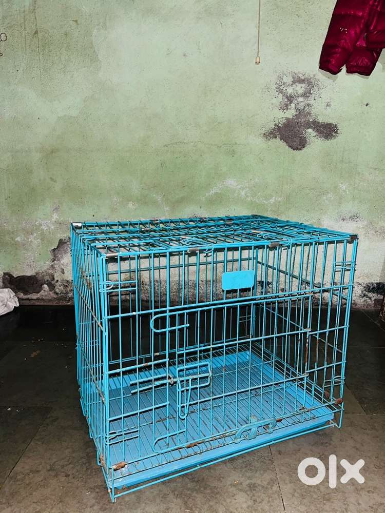 Foldable cage for dog, cat, other With Tray