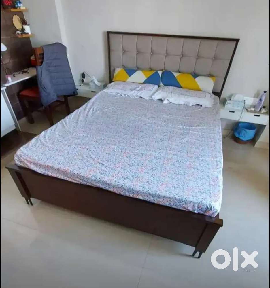 Queen Bed with Storage and Mattress