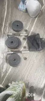 10 kg Gym equipments with 3 ft rod and accessories