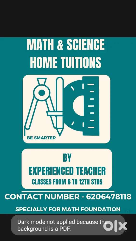 I have completed my Bsc Math Hons. And have teaching Experience of 7yr