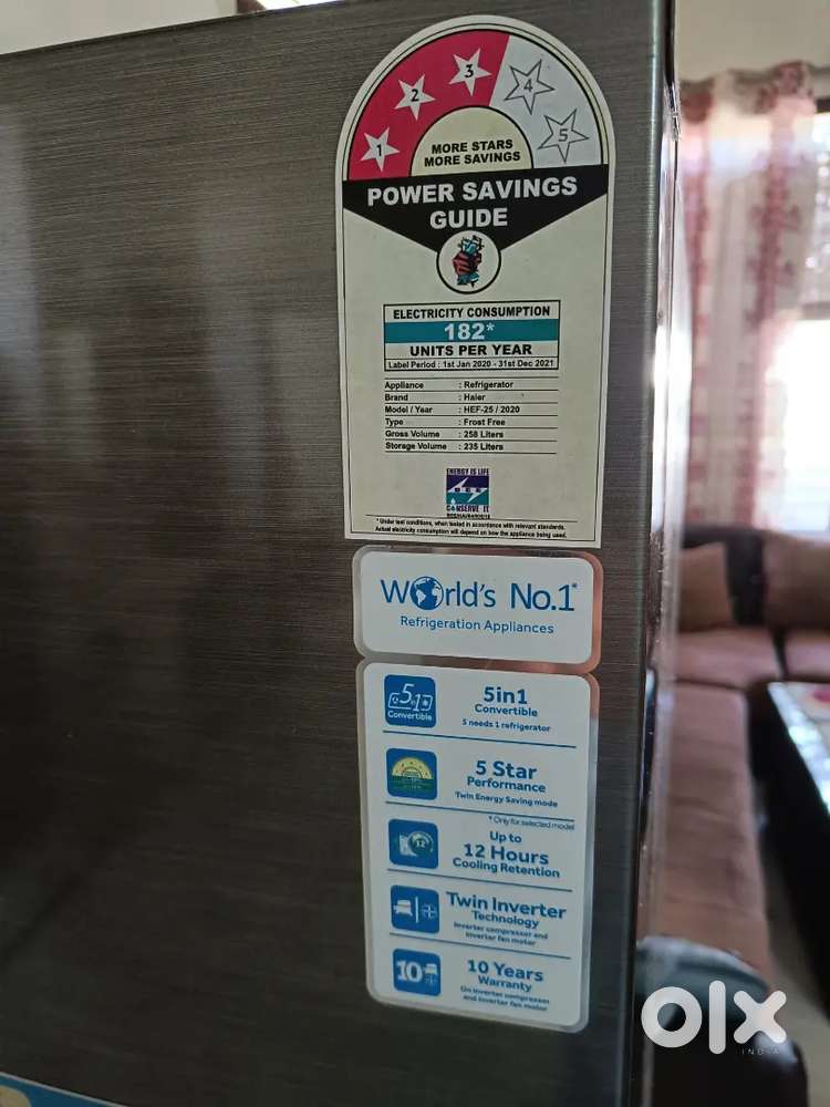 Haier refrigerator for sale with V-Guard Stabilizer