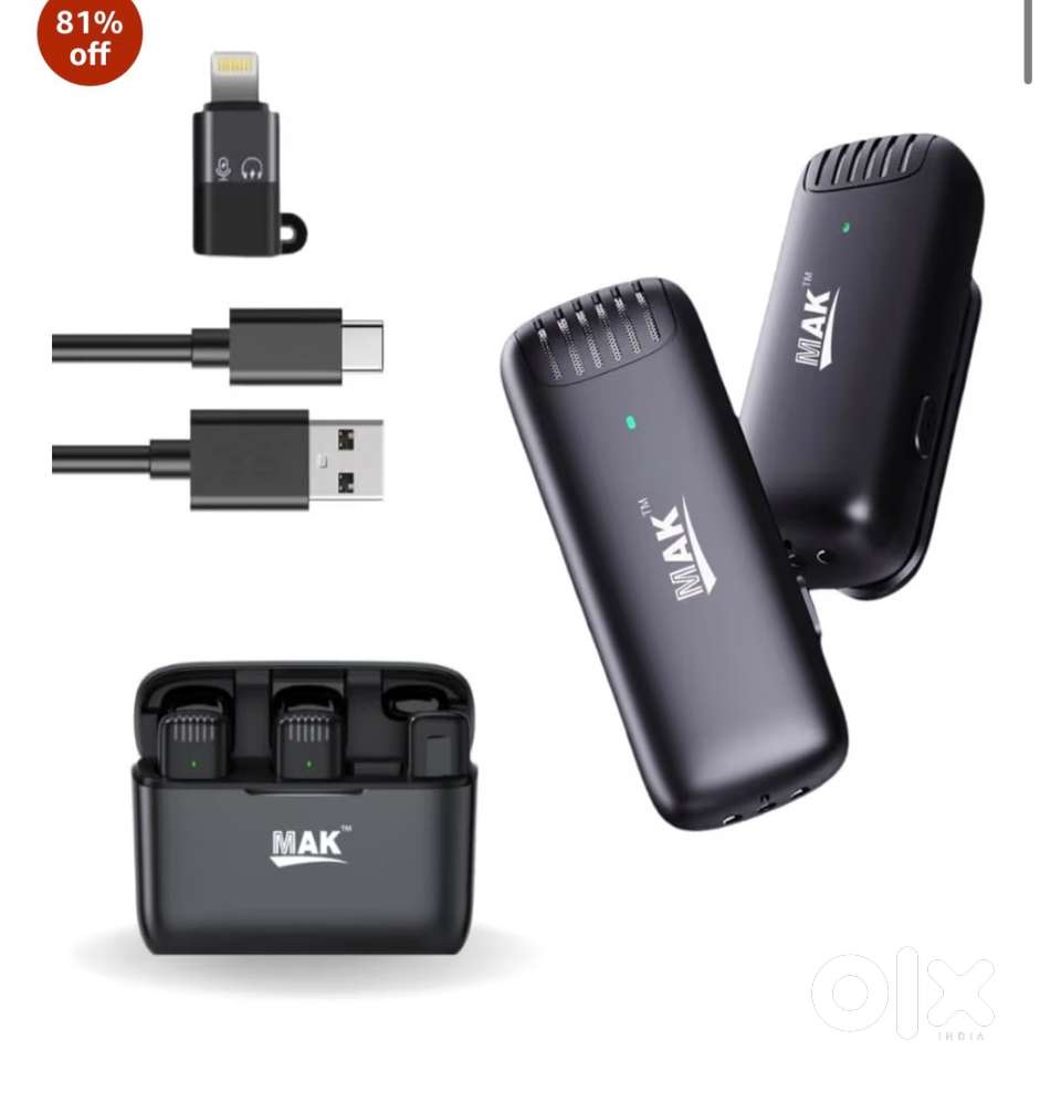 MAK 13 Pro Dual Wireless Microphone Best For CONTENT CREATION.