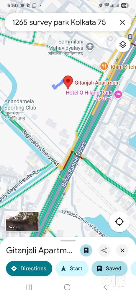Near E.M.Bypass&S.Ray Metro Stn.