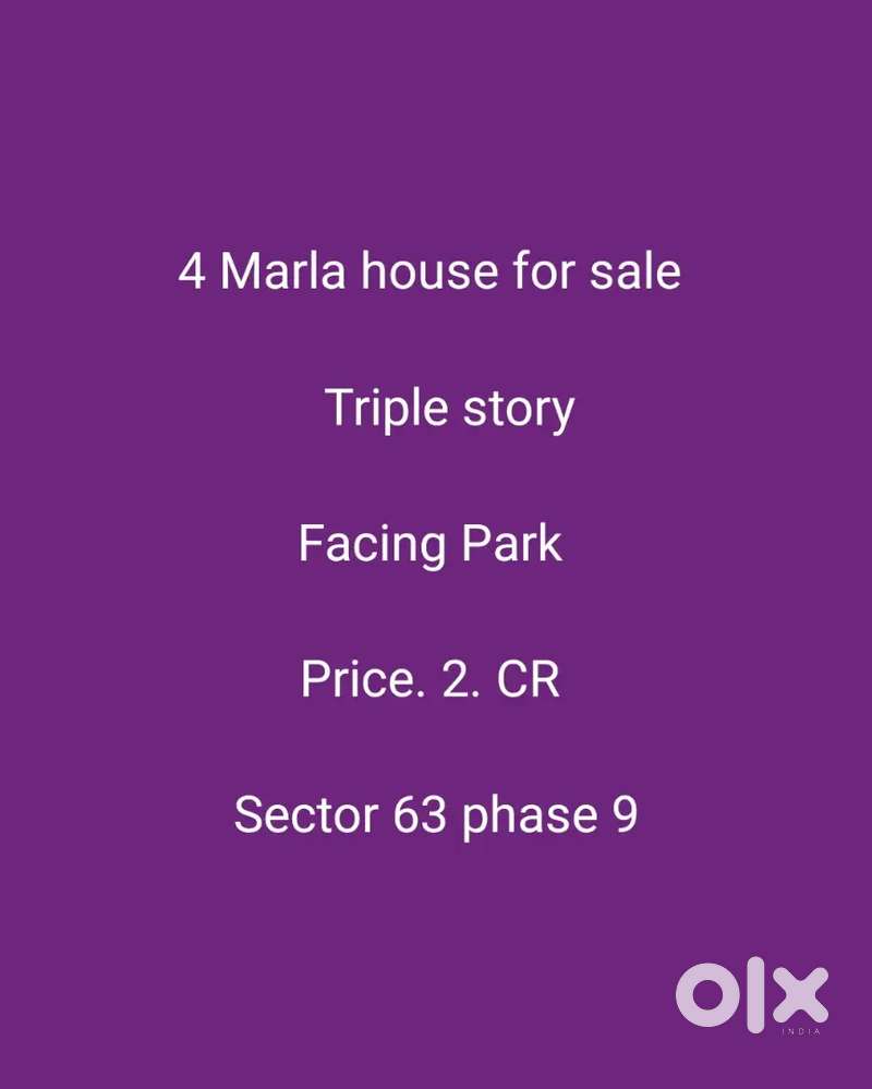 84 Gaj Double story for sale sector 63 phase 9