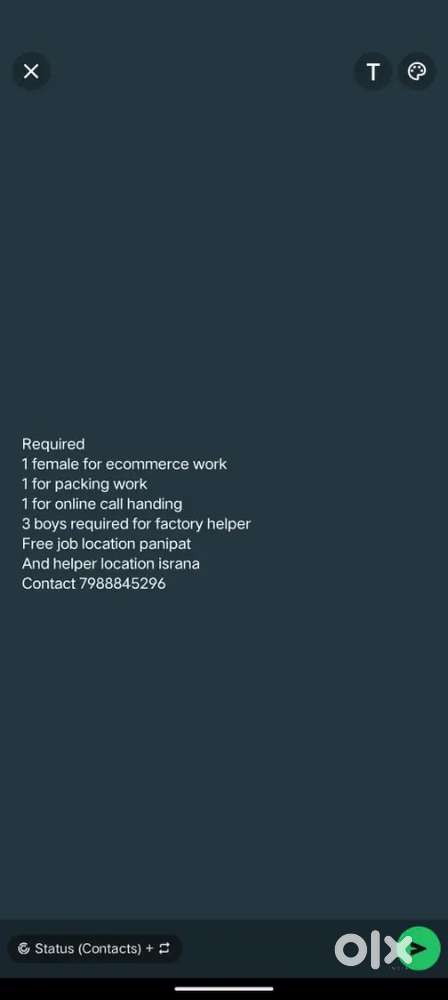 Required staff for ecommerce