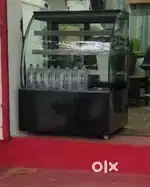 Cake, Sweets, display refrigerator fridge