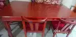 Dinning table pure Sagwan lakdi ka bna hua hai