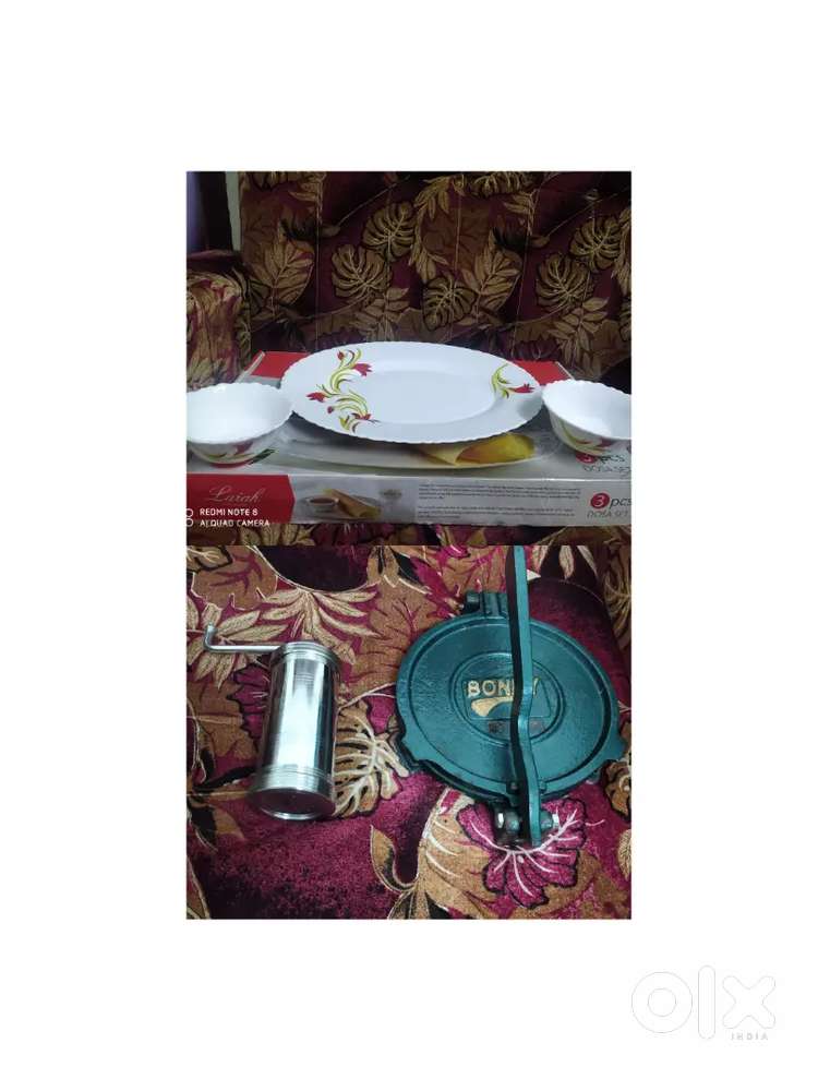 Chapathi press, sevanazhi, new plate set combo.