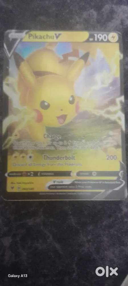 Picachu pokemon card