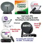 AIRTEL DTH ! TATÀ ! SUNDIRECT ! PLÀY ! DISHTV ! VIDEOCON D2H ! LED TV