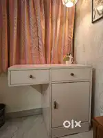 White study table with storage - set of 2 or individual
