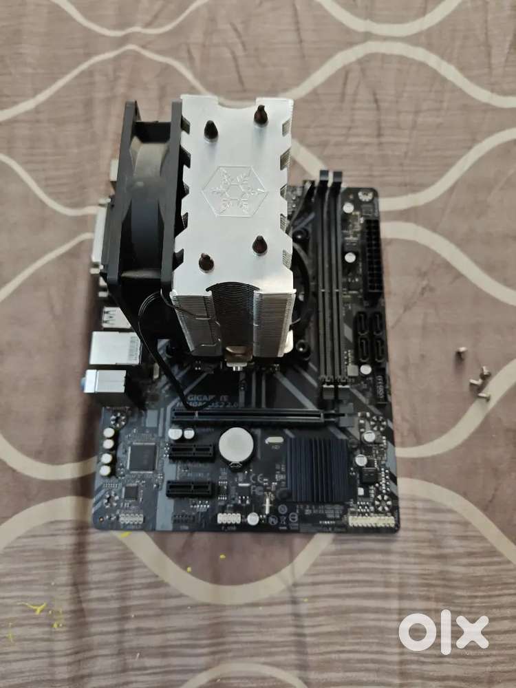 intel i3 9100f + gigabyte h310m motherboard + cpu cooler