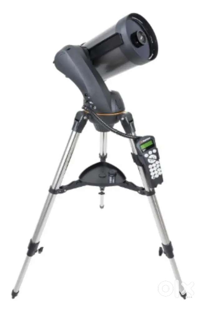 Telescope with moon filter smartphone adapter