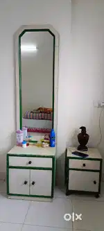 Wooden Dressing Table And Side Table