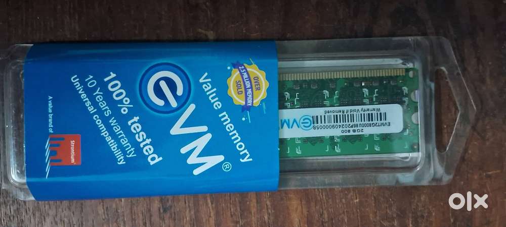 New EVM 2GB DDR2 Desktop RAM Long 800MHz DIMM Memory with 9yr warranty