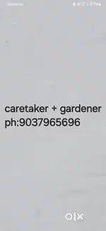 Caretaker + gardener