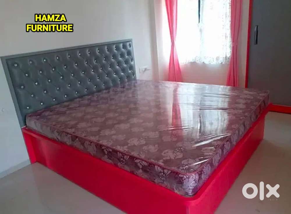HAMZA FURNITURE New designer stylish look plywood Hydraulic bed 6by6