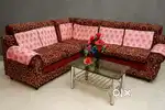 furniture Brand New Saal wood L-Shaped Sofa Set