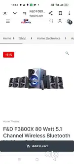 F&d home theatre 5.1 Bluetooth