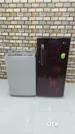 #@# LG 190 ltrs 5 star and LG 6.2KG diamond drum full grey colour top#