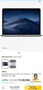 Macbook pro 13(2020, i5,)