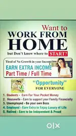 Worke form home,housewife,retired persons, student s,Job seekers,
