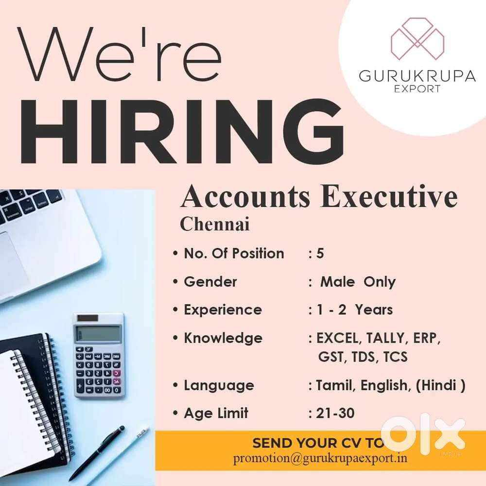 Accounting job b com candidate