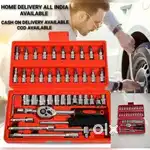 NEW PRIMIUM QUALITY TOOL KIT 46 PIECES DRIVE SOCKET SET COD AVAILABLE