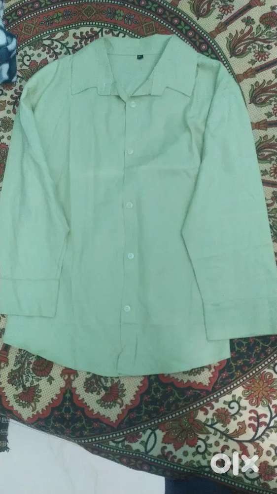 I wore this only one time,fabric is soft type, colour mild green