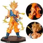DBZ Goku Standing With Flames Action Figure Height-17 cm Authe...
