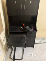 Study table with book store facility and chair
