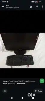 Gently used LG 20 LCD MONITOR - For PC, Camera, LCD AD screen Disply