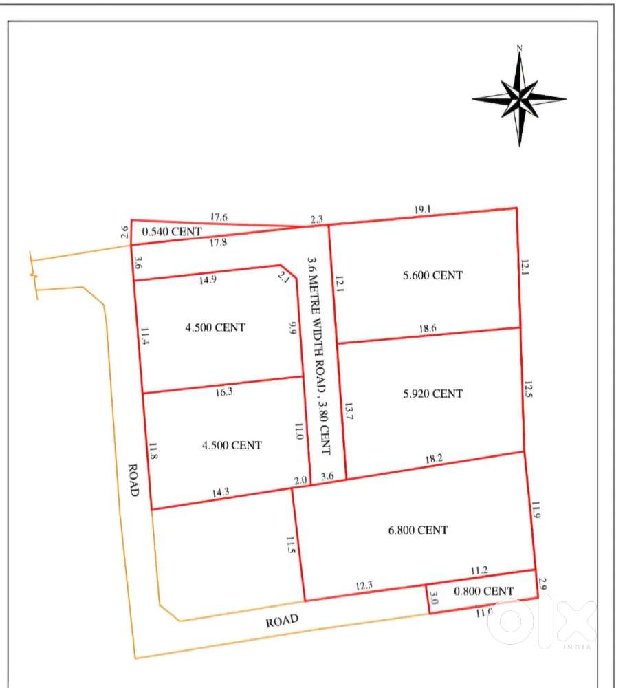 5.5 cent residential plot in prime location