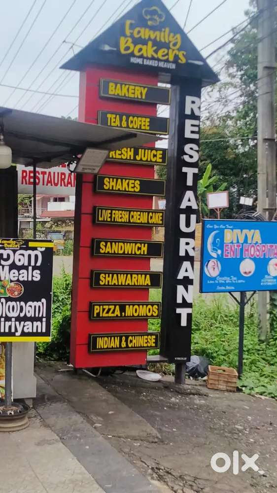 Running Resturant with bakery for sale