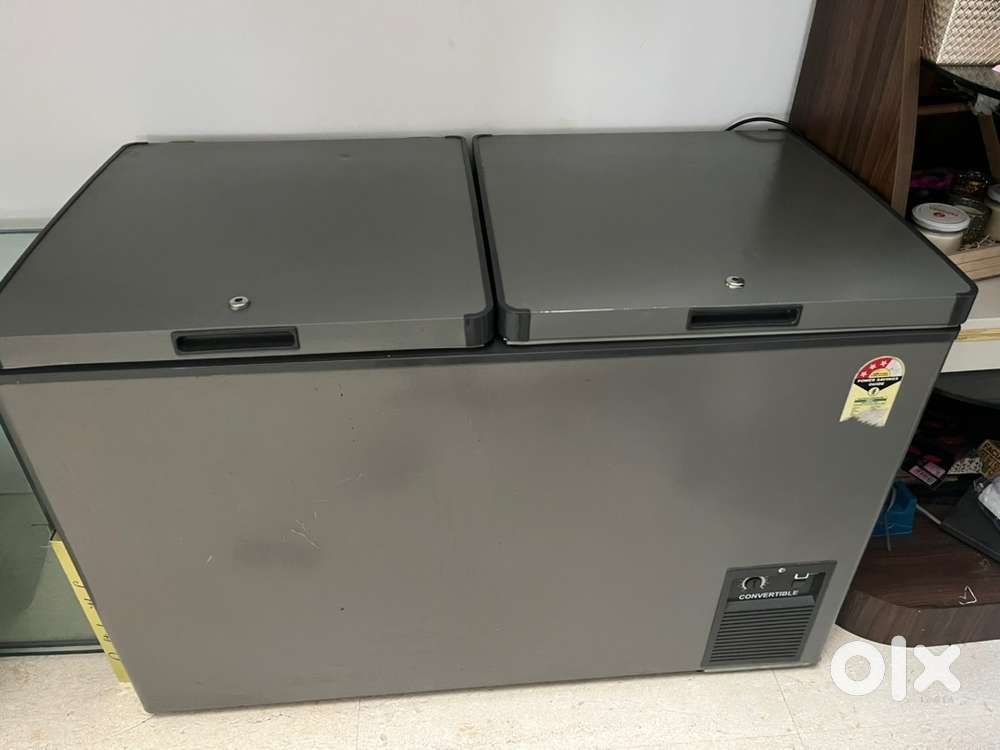 Voltas 303L double door deep freezer cum chiller, one year old