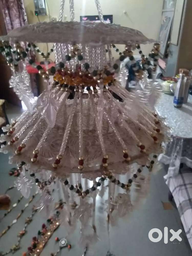 Chandelier and other decor