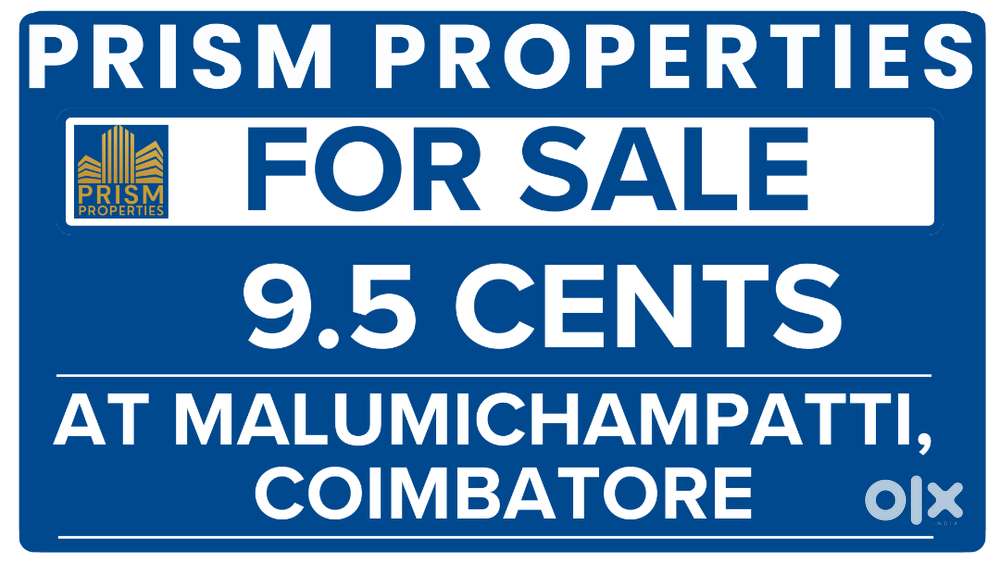 FOR SALE: 9.5 CENTS PLOT @ MALUMICHAMPATTI