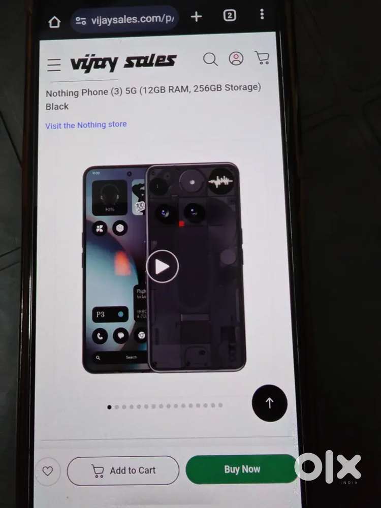 Nothing phone 3 12-256 Black Colour Sealed Pack with warranty and bill