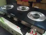 Sunflame GlassTop 3 Burner Gas Stove (Black)