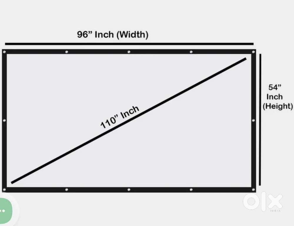Projector wall screen 110 inch