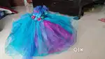 Beautiful looking grand blue fluffy 1st birthday frock