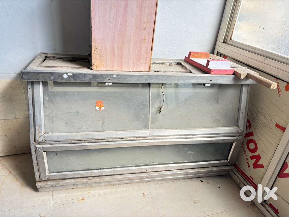 Old Glass Display Counter / Shop Showcase for Sale