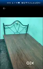 2 iron bed 6×4 size and 1 mattress