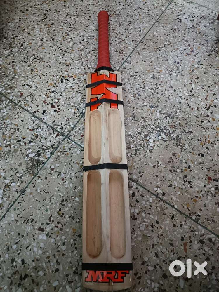 NEW MRF SHORT HAND BAT WITH CANE HANDLE