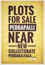 Open plots available for sale in peddapalli
