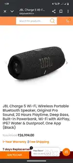 JBL Charge 5 Wi-Fi, Wireless Portable Bluetooth Speaker
