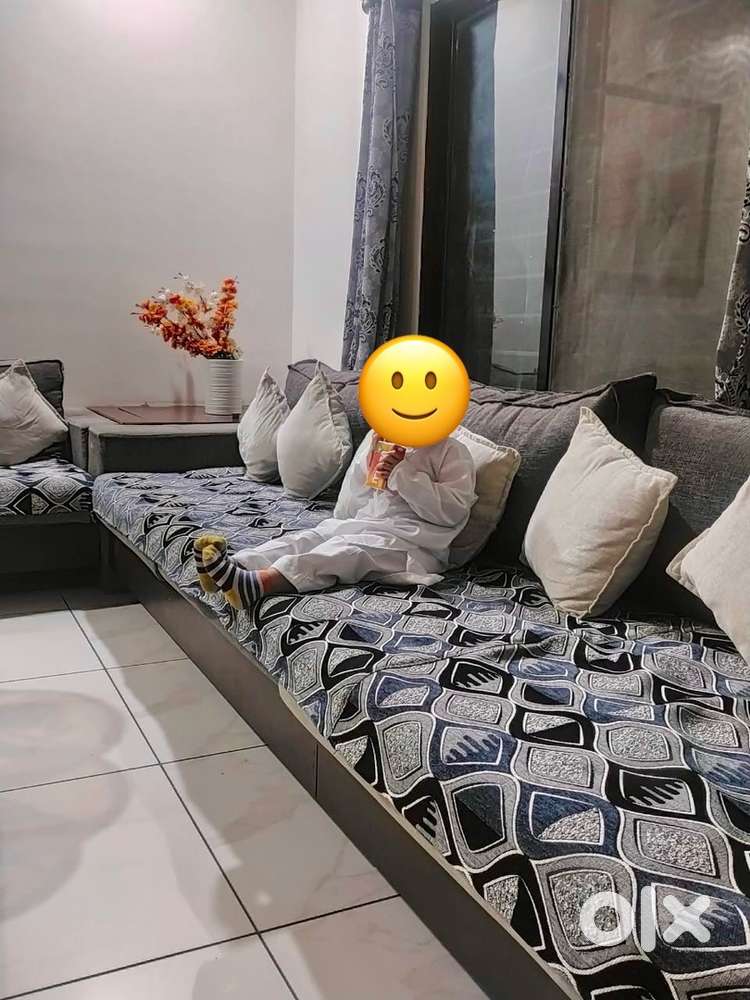 Cushion Sofa with Pillows