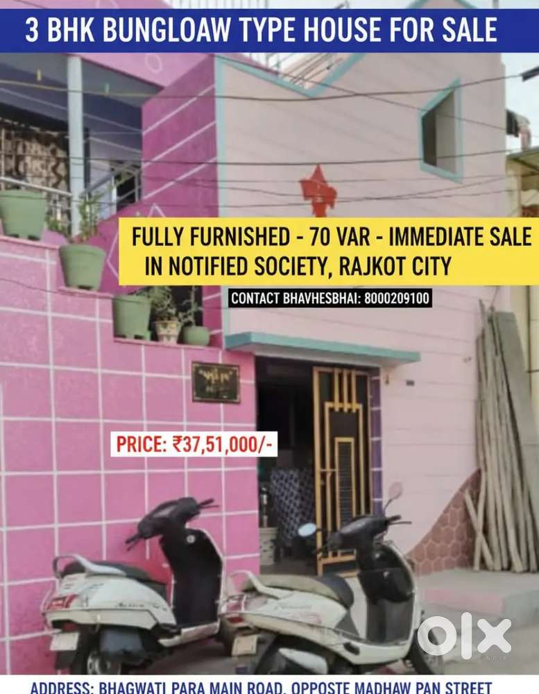 3 bhk Full furnished house