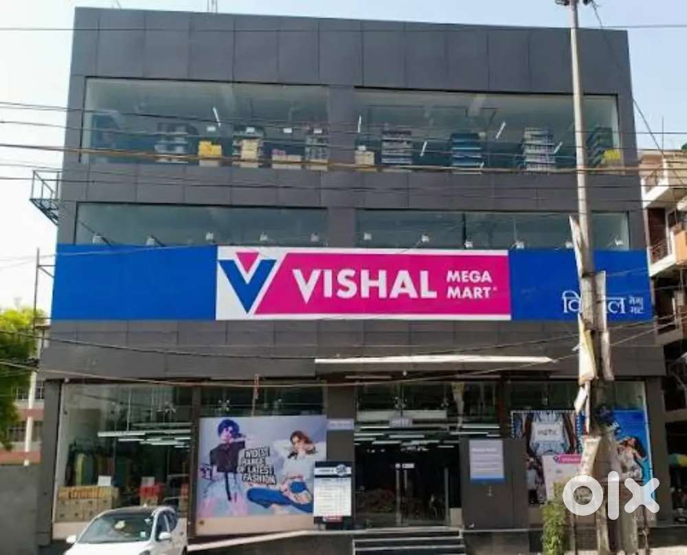 Job hiring in vishal mega Mart shopping mall only for boys need