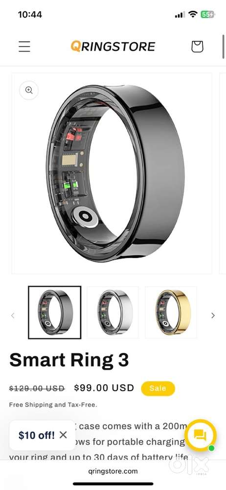 QRING SMART RING FOR FITNESS LOVER